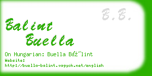 balint buella business card